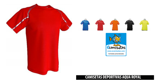 camisetas aqua royal