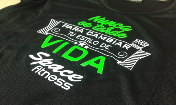 camisetas técnicas mujer space fitness