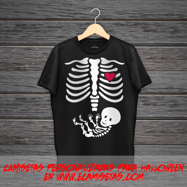 Camisetas embarazada halloween