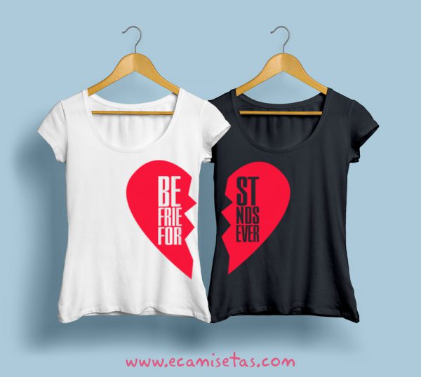 Camisetas personalizadas para mejores amigas