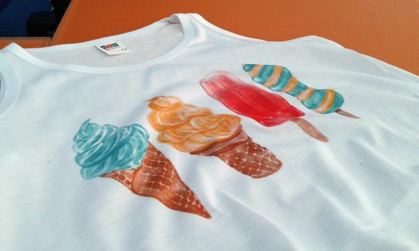 camiseta helados infantil