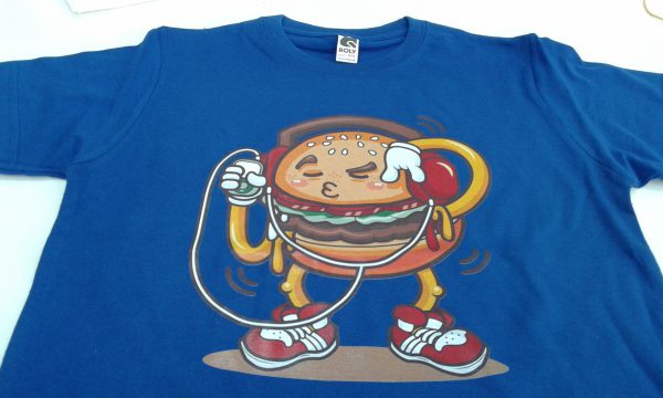 camiseta hamburguesa rapera niños