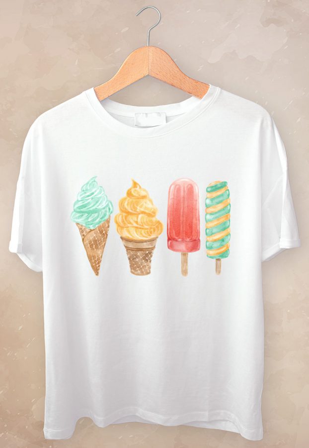 camiseta helados