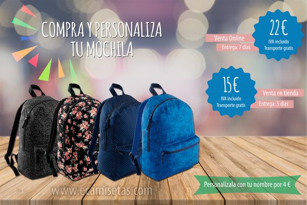 mochilas escolares baratas personalizadas