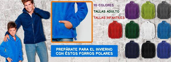 forros polares baratos personalizados