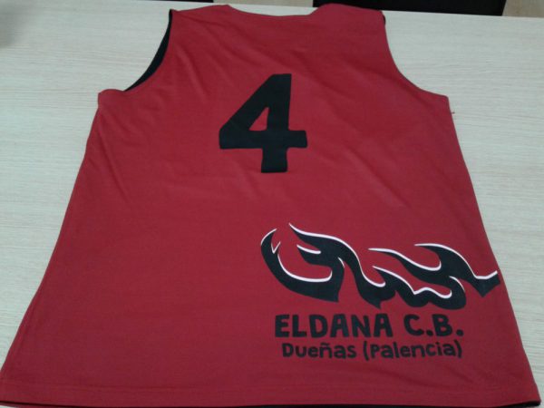 camiseta basket reversible