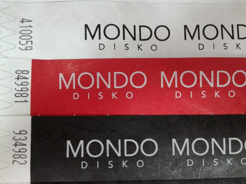 Mondo disko pulseras para eventos