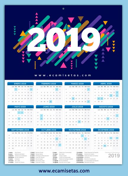 Calendario personalizado pared