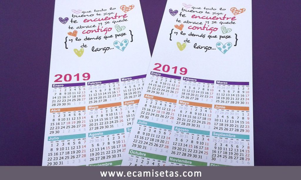 Calendarios personalizados