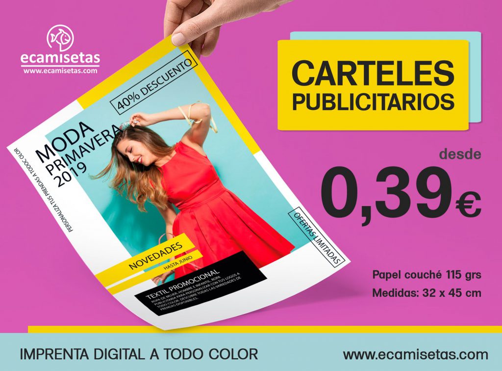 Carteles publicitarios - Imprenta digital - Blog de camisetas personalizadas