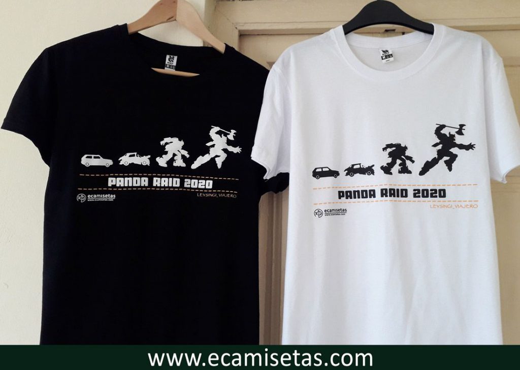 Camisetas panda raid