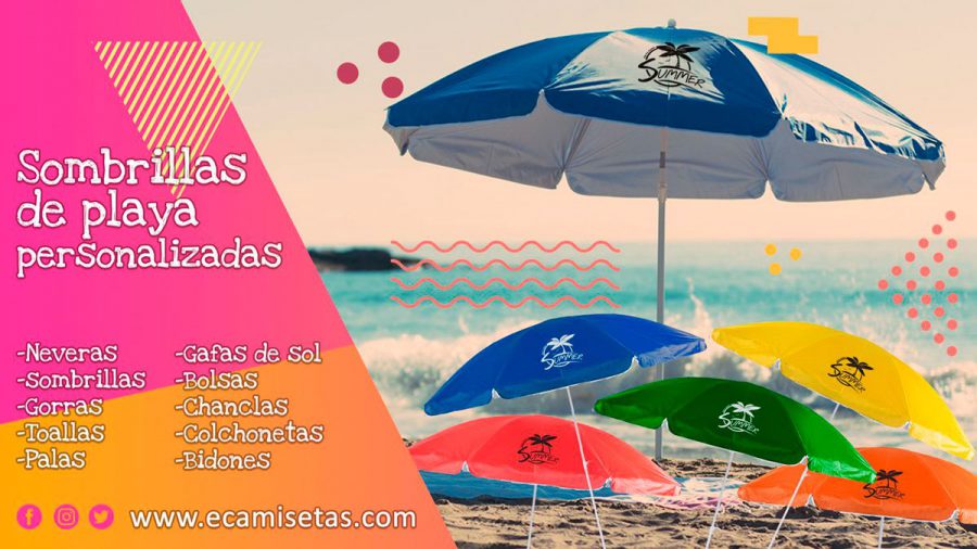 Sombrillas de playa personalizadas