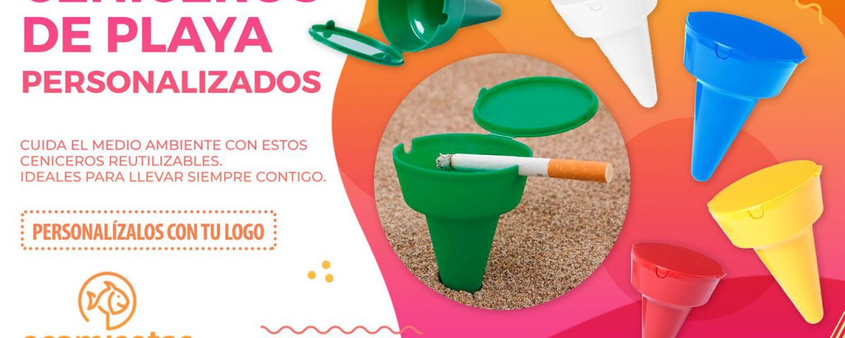 Ceniceros de playa personalizados