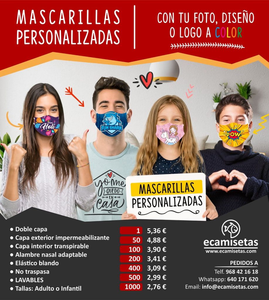 mascarillas personalizadas