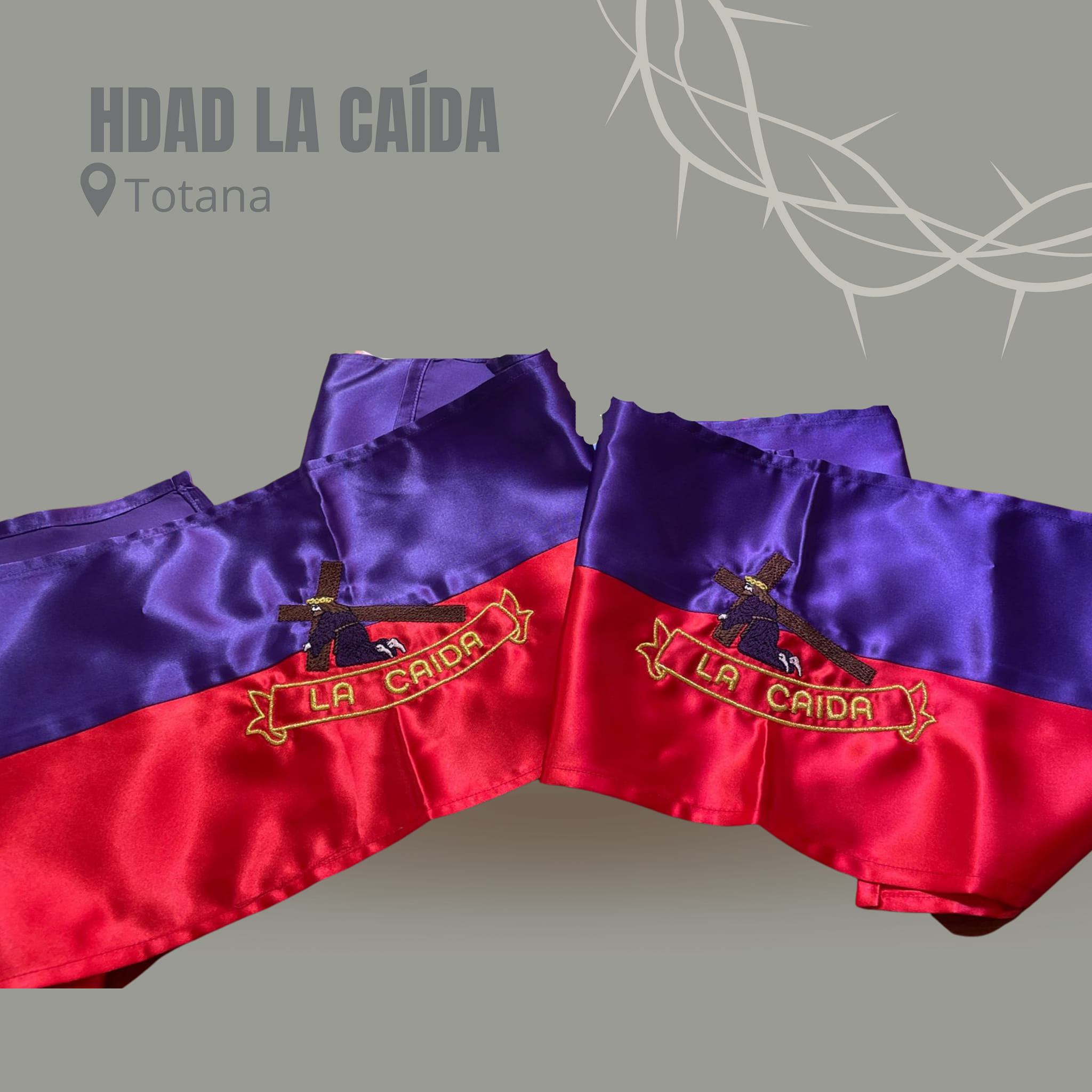 banderas semana santa bordadas