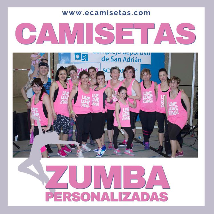 camisetas zumba fluor personalizadas