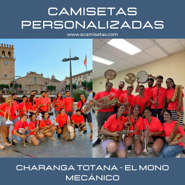 camisetas grupos musicales - charanga totana