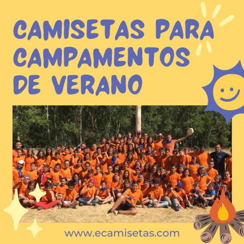 camisetas para campamentos de verano