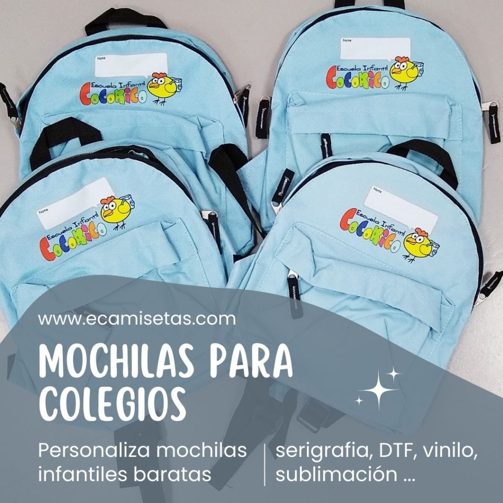 Mochilas escolares personalizadas - Blog Ecamisetas