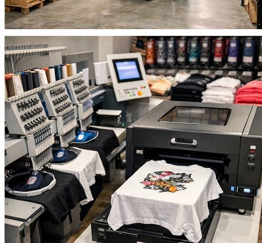 Bordado industrial y DTF - Ecamisetas